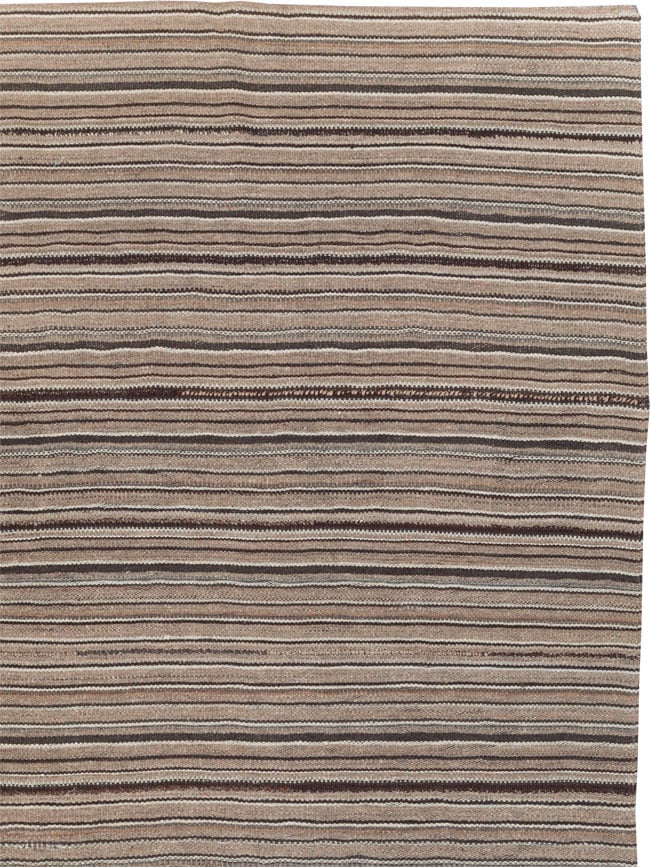 Vintage Turkish Flatweave Kilim Room Size Carpet, No.31530 - Galerie Shabab