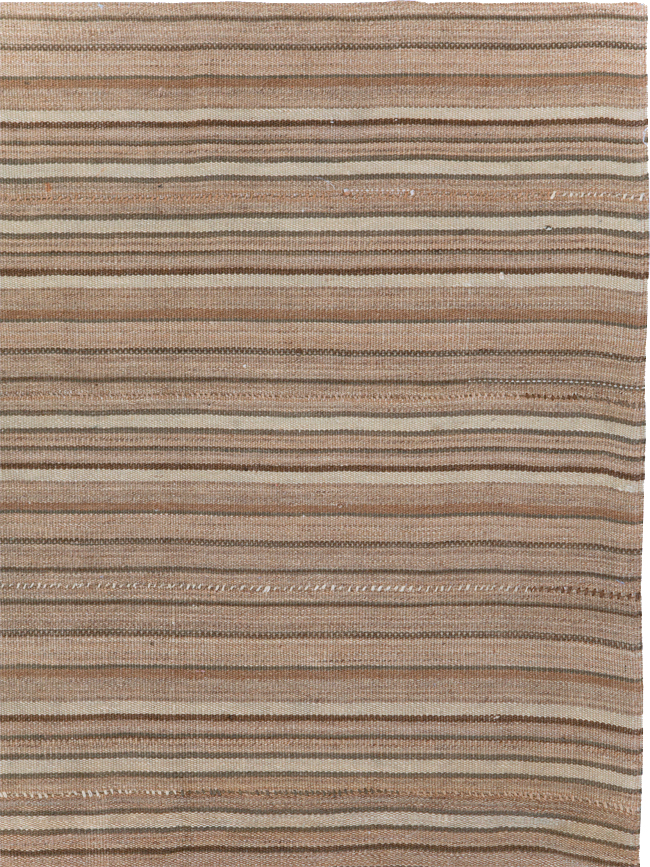 Vintage Persian Flatweave Kilim Accent Carpet, No.31532 - Galerie Shabab