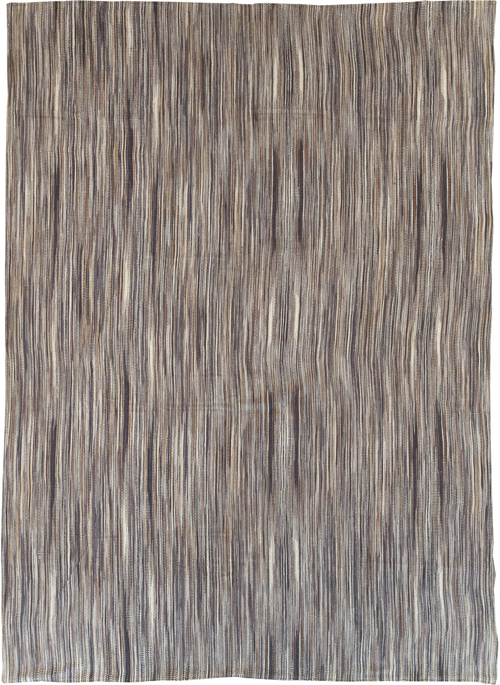 Modern Turkish Flatweave Kilim Room Size Carpet, No.31539 - Galerie Shabab