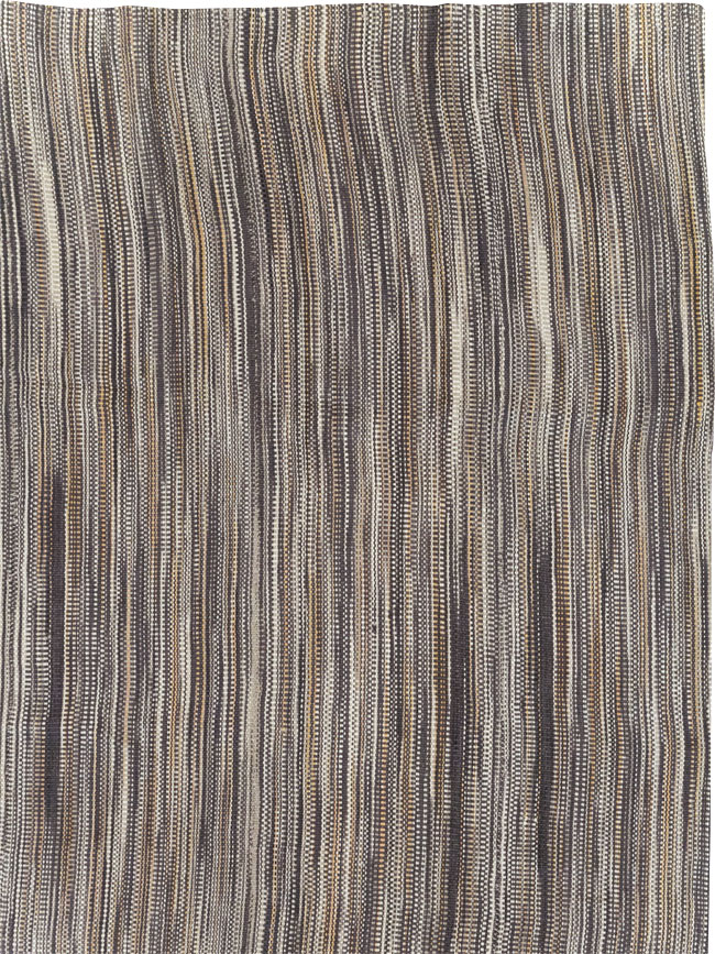 Modern Turkish Flatweave Kilim Room Size Carpet, No.31539 - Galerie Shabab