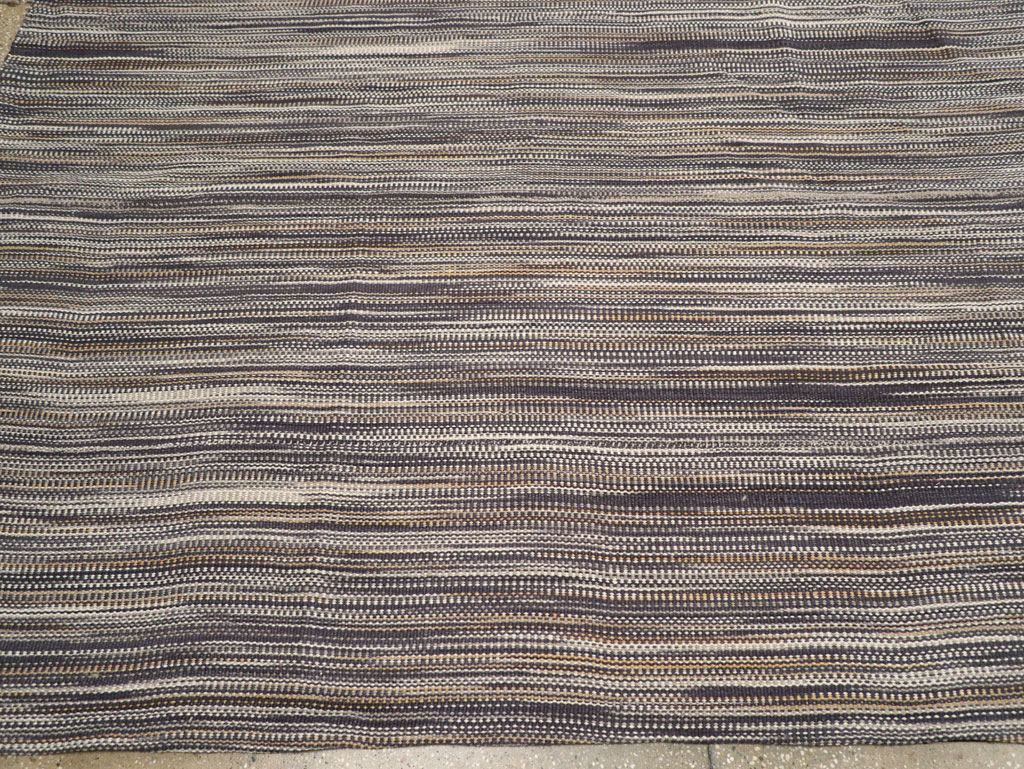 Modern Turkish Flatweave Kilim Room Size Carpet, No.31539 - Galerie Shabab