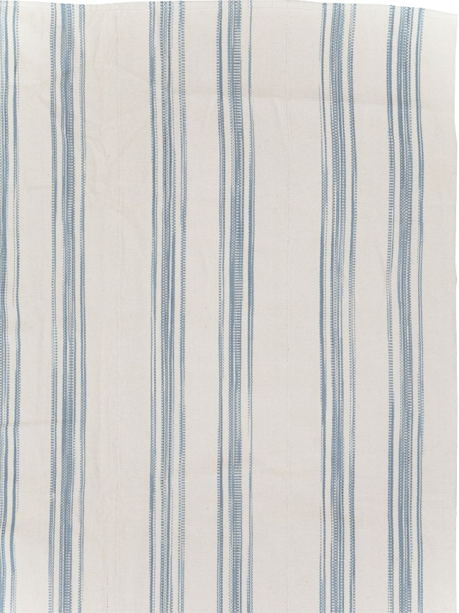Modern Turkish Flatweave Room Size Carpet, No.31540 - Galerie Shabab