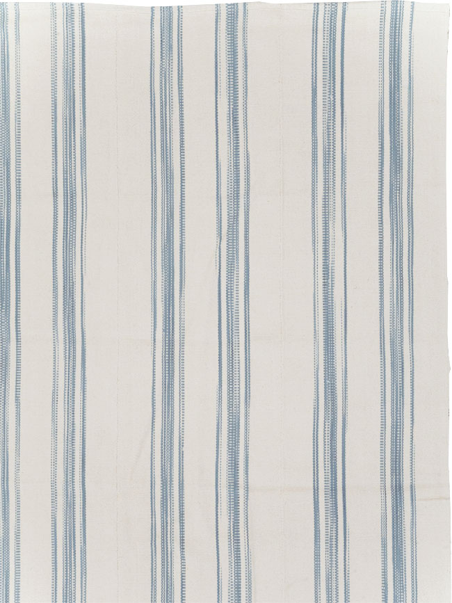 Modern Turkish Flatweave Room Size Carpet, No.31540 - Galerie Shabab