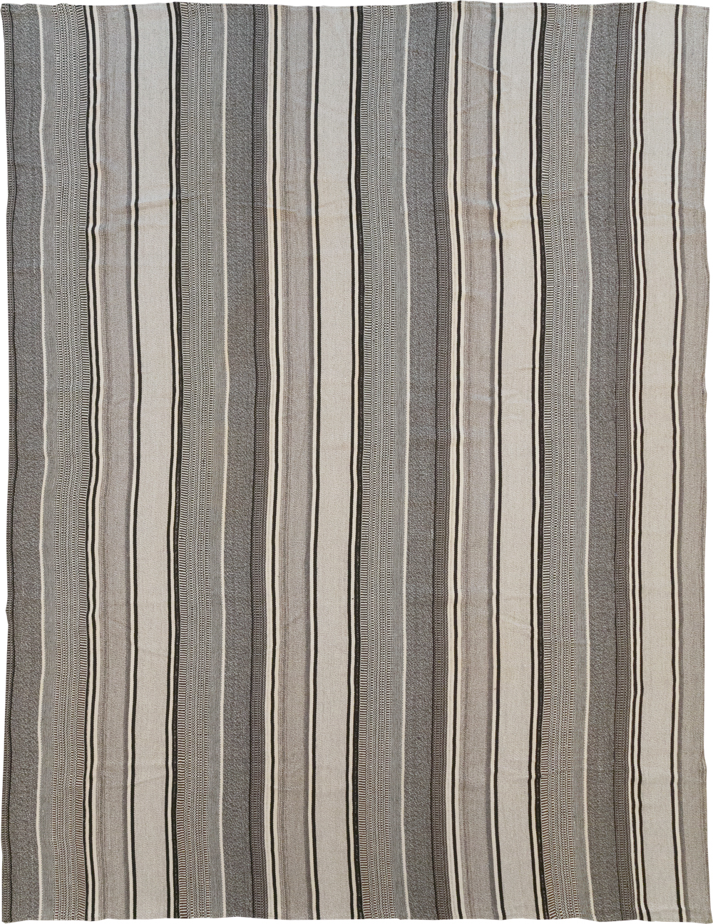 Modern Turkish Flatweave Large Room Size Carpet, No.31541 - Galerie Shabab