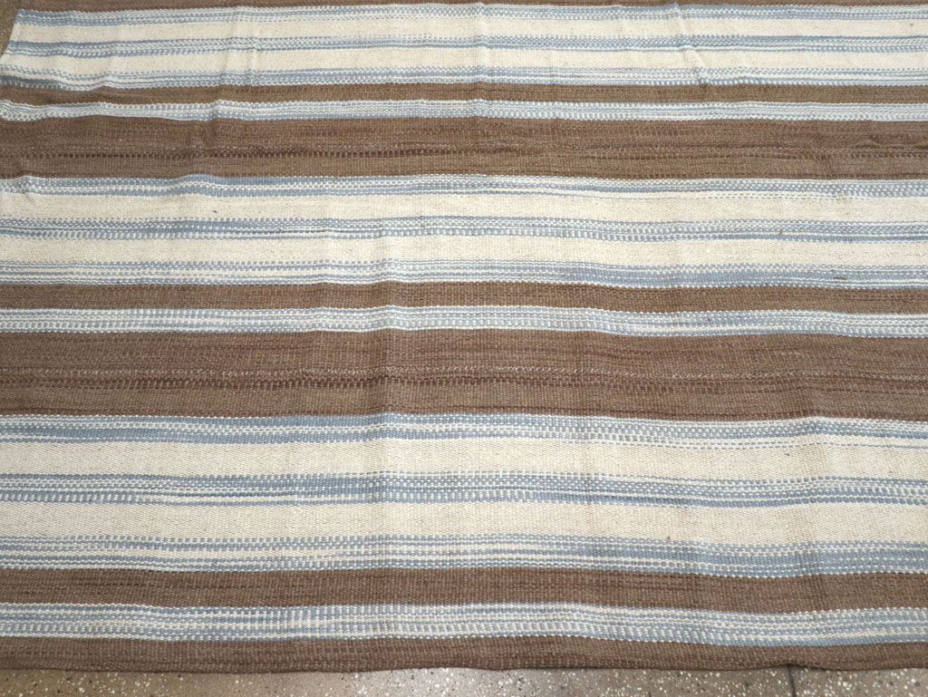 Modern Turkish Flatweave Kilim Large Carpet, No.31542 - Galerie Shabab