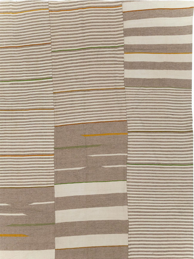 Modern Turkish Flatweave Kilim Oversize Carpet, No.31544 - Galerie Shabab
