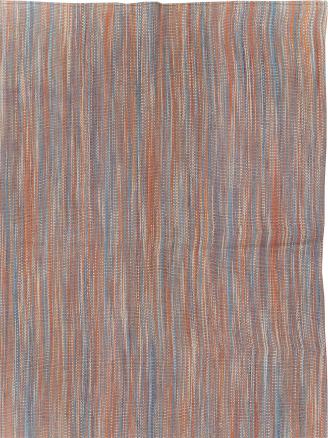 Modern Turkish Flatweave Room Size Carpet, No.31546 - Galerie Shabab