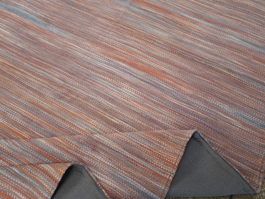 Modern Turkish Flatweave Room Size Carpet, No.31546 - Galerie Shabab