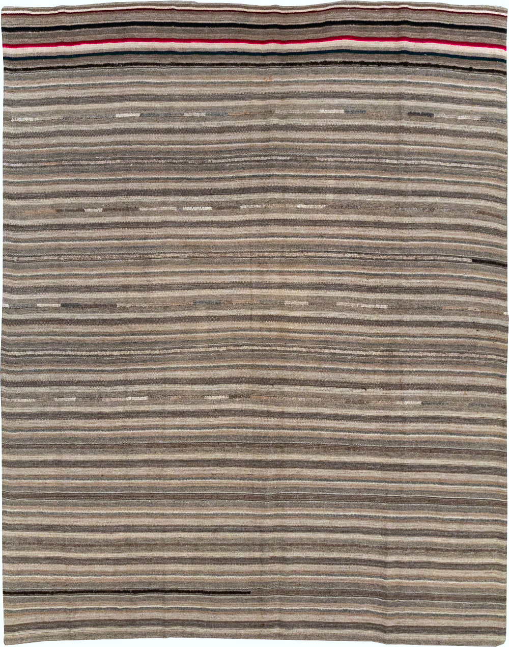 Vintage Turkish Flatweave Kilim Small Room Size Carpet, No.31553 - Galerie Shabab