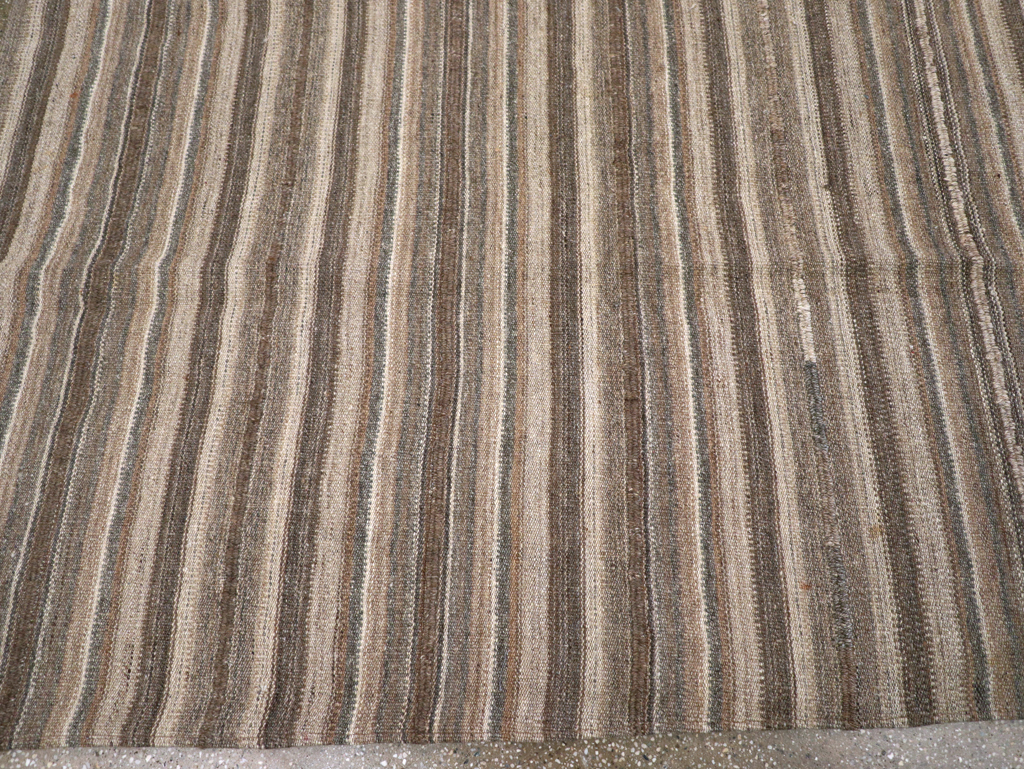 Vintage Turkish Flatweave Kilim Small Room Size Carpet, No.31553 - Galerie Shabab