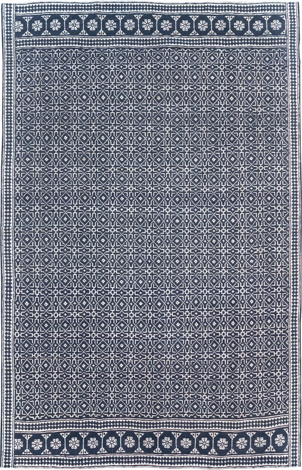 Vintage Persian Flatweave Kilim Room Size Carpet, No.31555 - Galerie Shabab