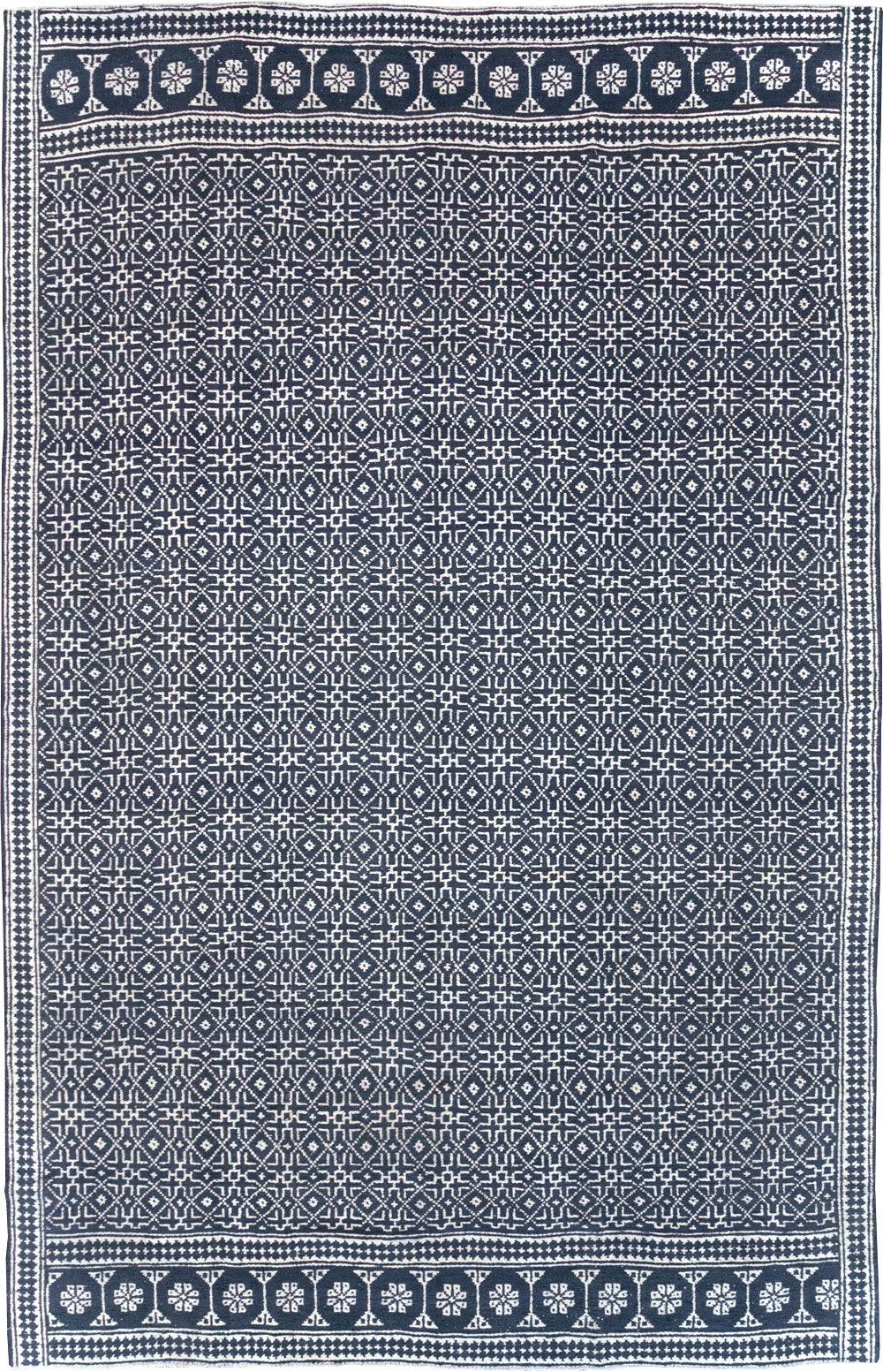 Vintage Persian Flatweave Kilim Room Size Carpet, No.31555 - Galerie Shabab