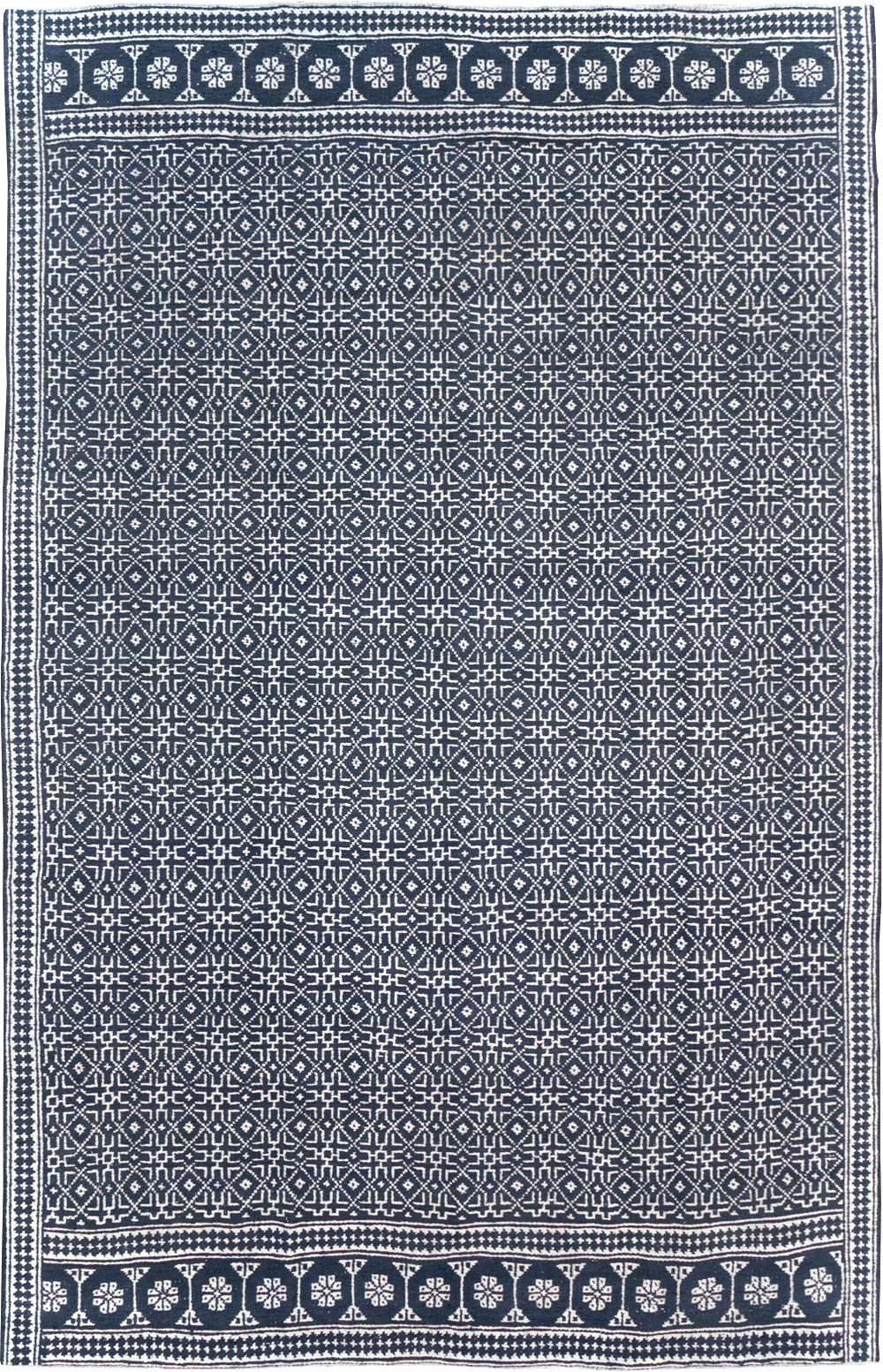Vintage Persian Flatweave Kilim Room Size Carpet, No.31555 - Galerie Shabab