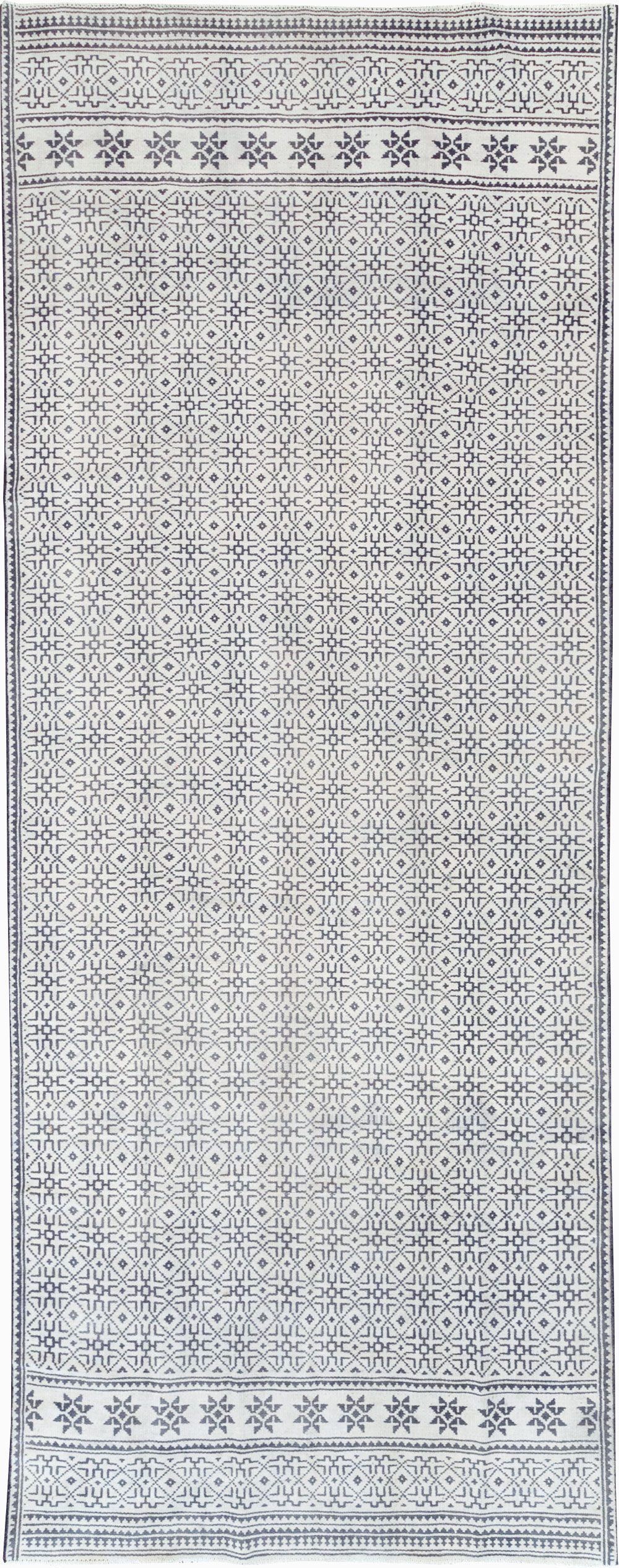 Vintage Persian Flatweave Gallery Carpet, No.31556 - Galerie Shabab