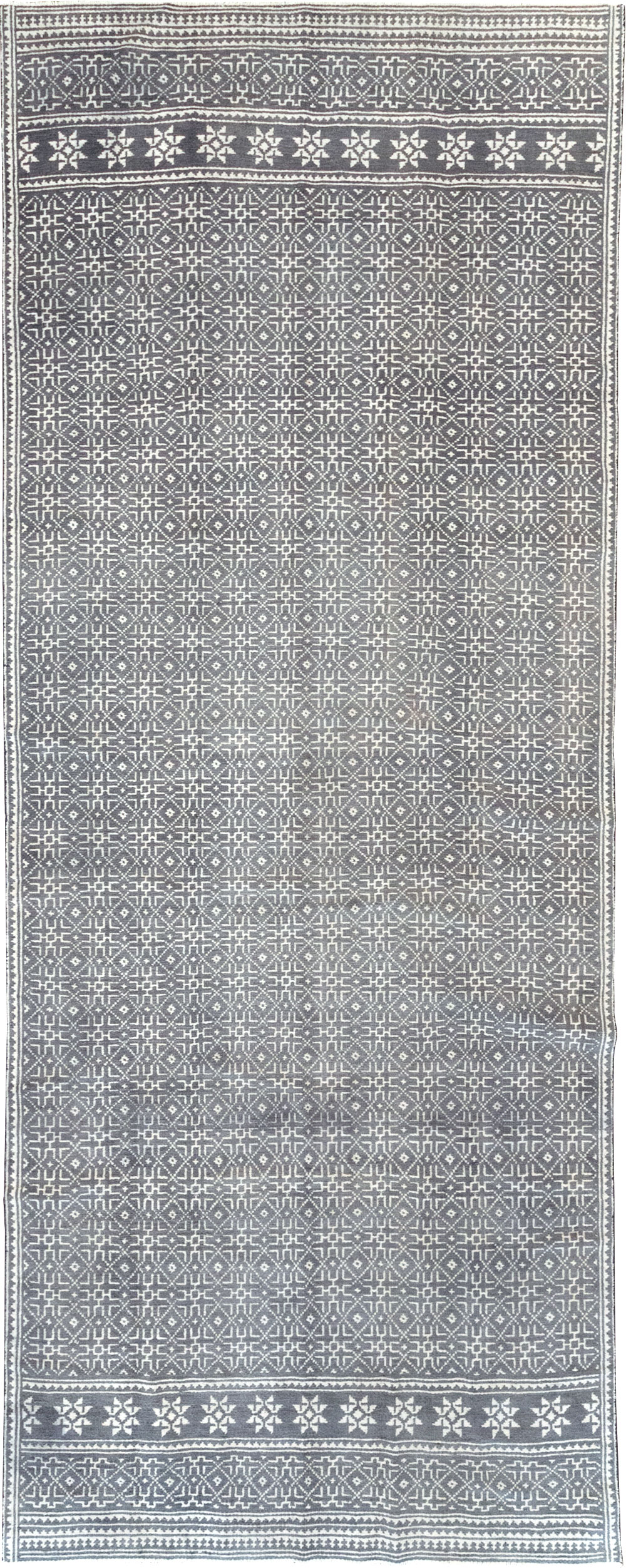 Vintage Persian Flatweave Gallery Carpet, No.31556 - Galerie Shabab