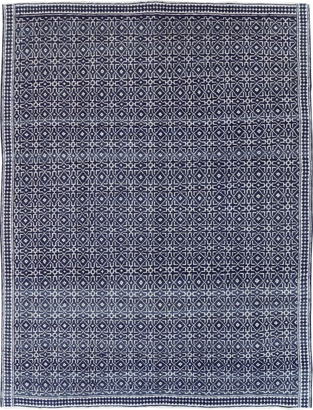 Vintage Persian Flatweave Room Size Carpet, No.31558 - Galerie Shabab