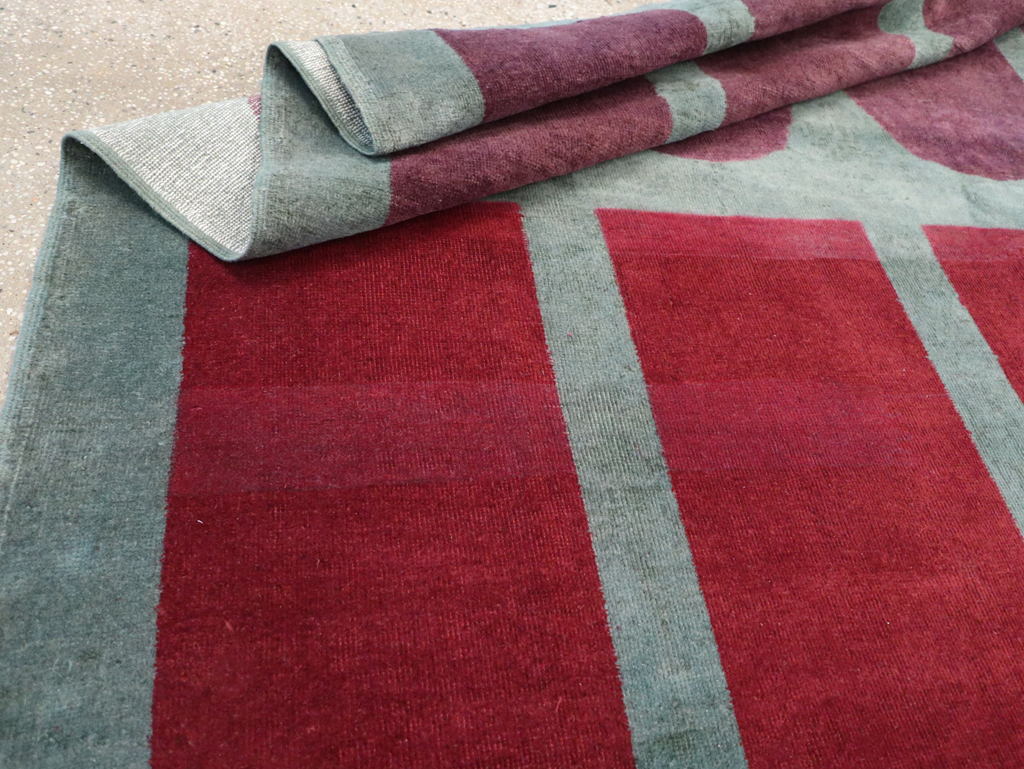 Vintage Anatolian Deco Style Carpet, No.31562 - Galerie Shabab