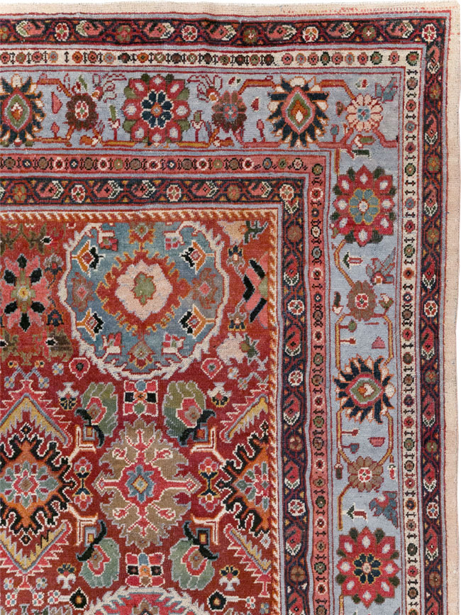 Vintage Persian Mahal Square Room Size Carpet, No.31568 - Galerie Shabab