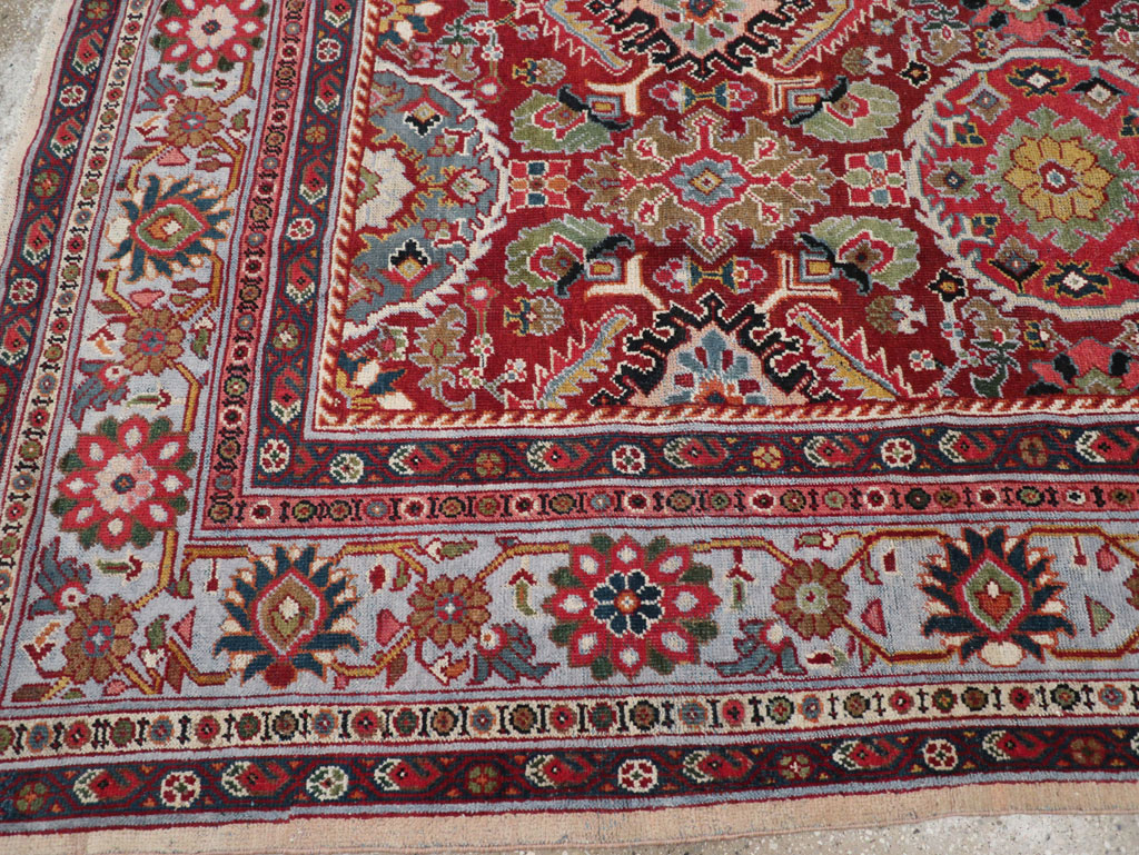 Vintage Persian Mahal Square Room Size Carpet, No.31568 - Galerie Shabab