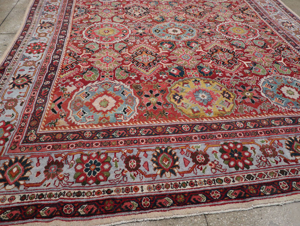 Vintage Persian Mahal Square Room Size Carpet, No.31568 - Galerie Shabab