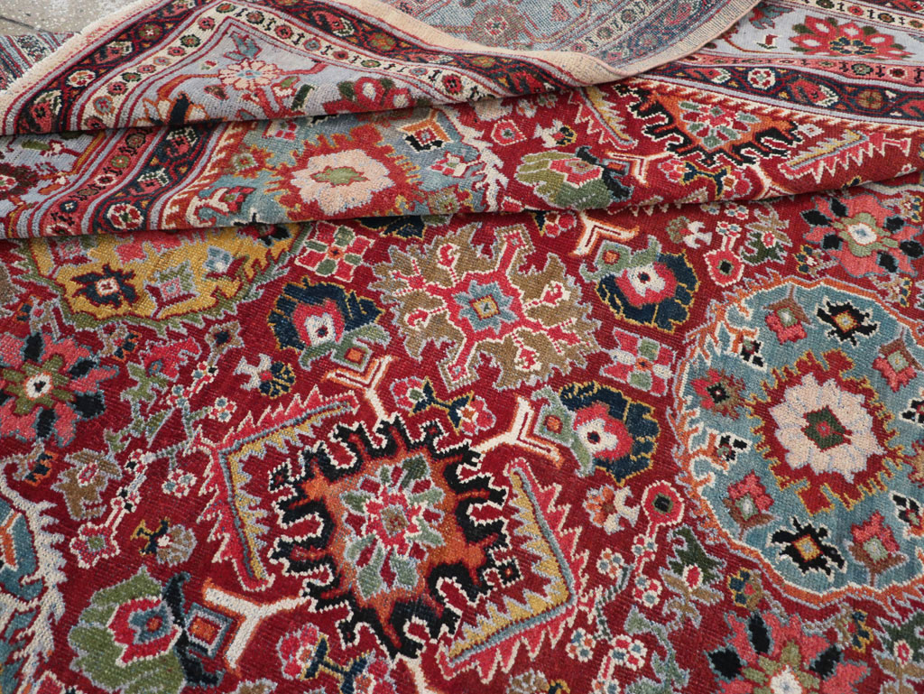 Vintage Persian Mahal Square Room Size Carpet, No.31568 - Galerie Shabab