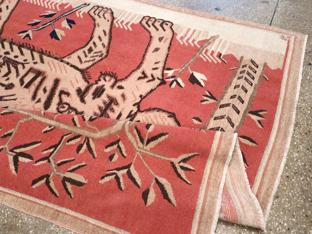 Antique Pictorial Khotan Rug, No.31574 - Galerie Shabab