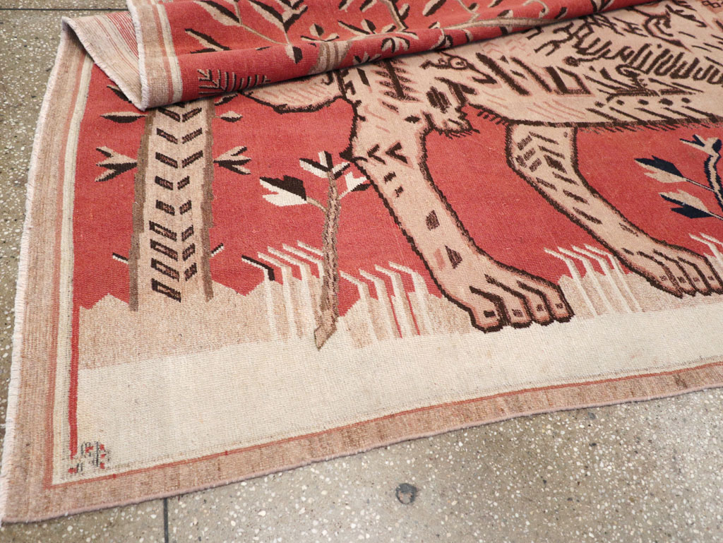 Antique Pictorial Khotan Rug, No.31574 - Galerie Shabab