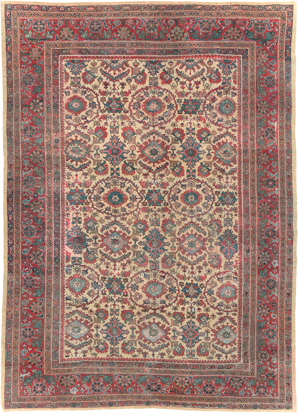 Antique Persian Mahal Carpet, No.31576 - Galerie Shabab