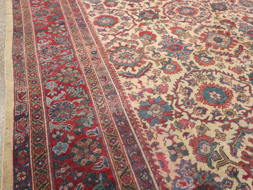 Antique Persian Mahal Carpet, No.31576 - Galerie Shabab