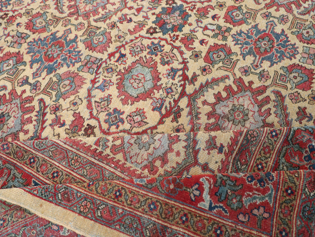 Antique Persian Mahal Carpet, No.31576 - Galerie Shabab