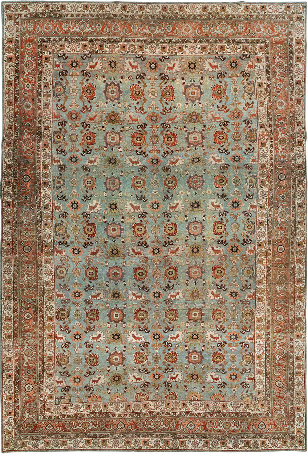 Antique Persian Bidjar Room Size Carpet, No.31577 - Galerie Shabab