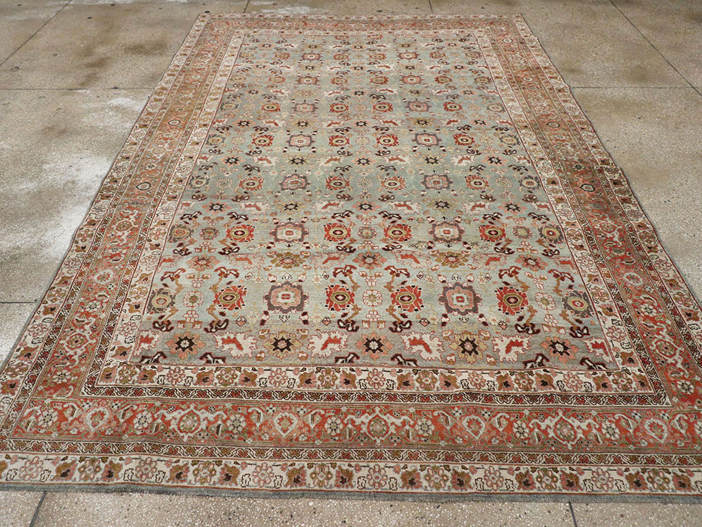 Antique Persian Bidjar Room Size Carpet, No.31577 - Galerie Shabab