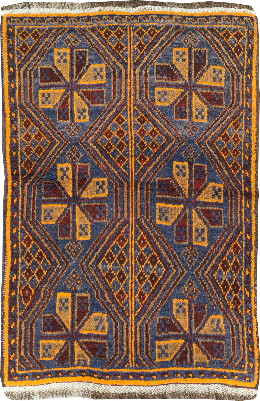 Vintage Persian Baluch Throw Rug, No.31582 - Galerie Shabab