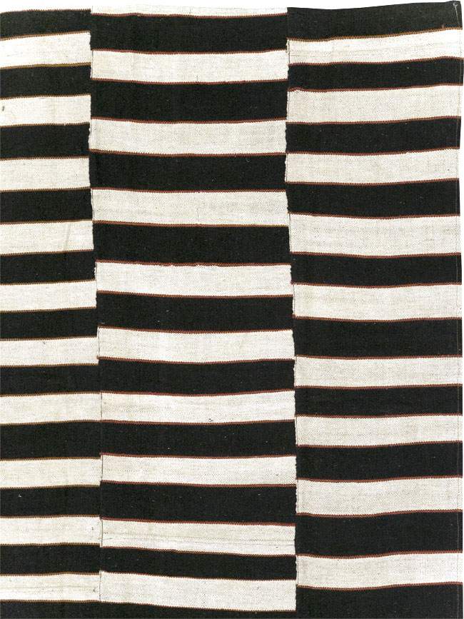 Modern Turkish Flatweave Kilim Large Room Size Carpet, No.31594 - Galerie Shabab