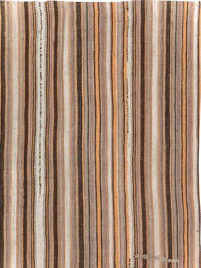 Vintage Turkish Flatweave Kilim Square Carpet, No.31604 - Galerie Shabab