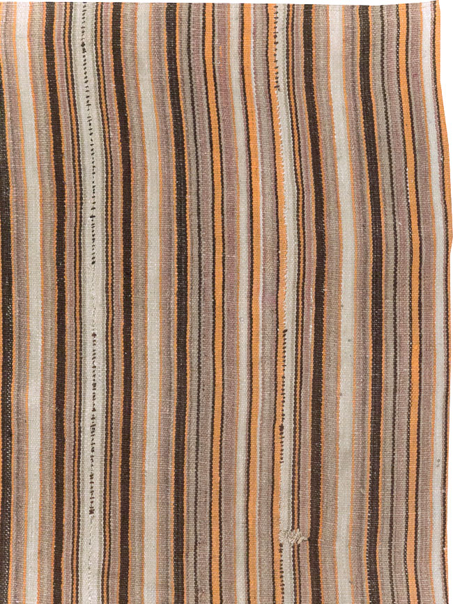 Vintage Turkish Flatweave Kilim Square Carpet, No.31604 - Galerie Shabab