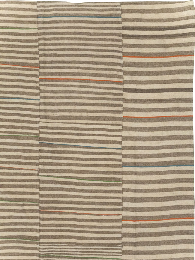 Modern Turkish Flatweave Kilim Large Carpet, No.31608 - Galerie Shabab