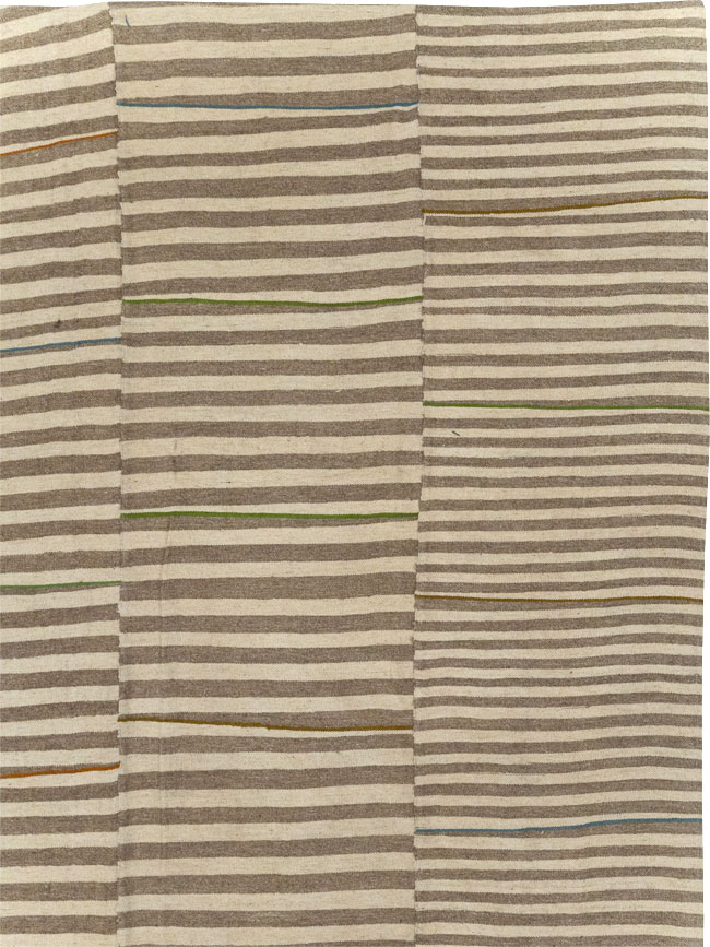 Modern Turkish Flatweave Kilim Large Carpet, No.31608 - Galerie Shabab