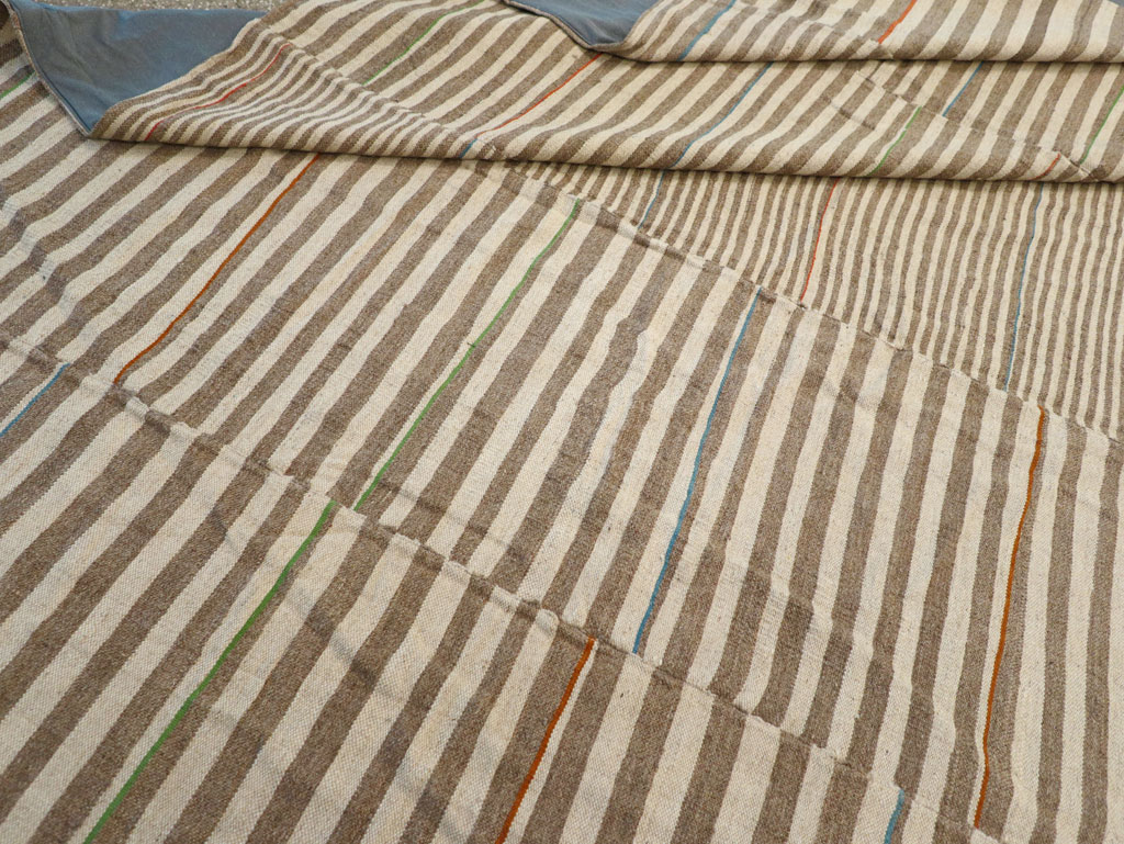 Modern Turkish Flatweave Kilim Large Carpet, No.31608 - Galerie Shabab