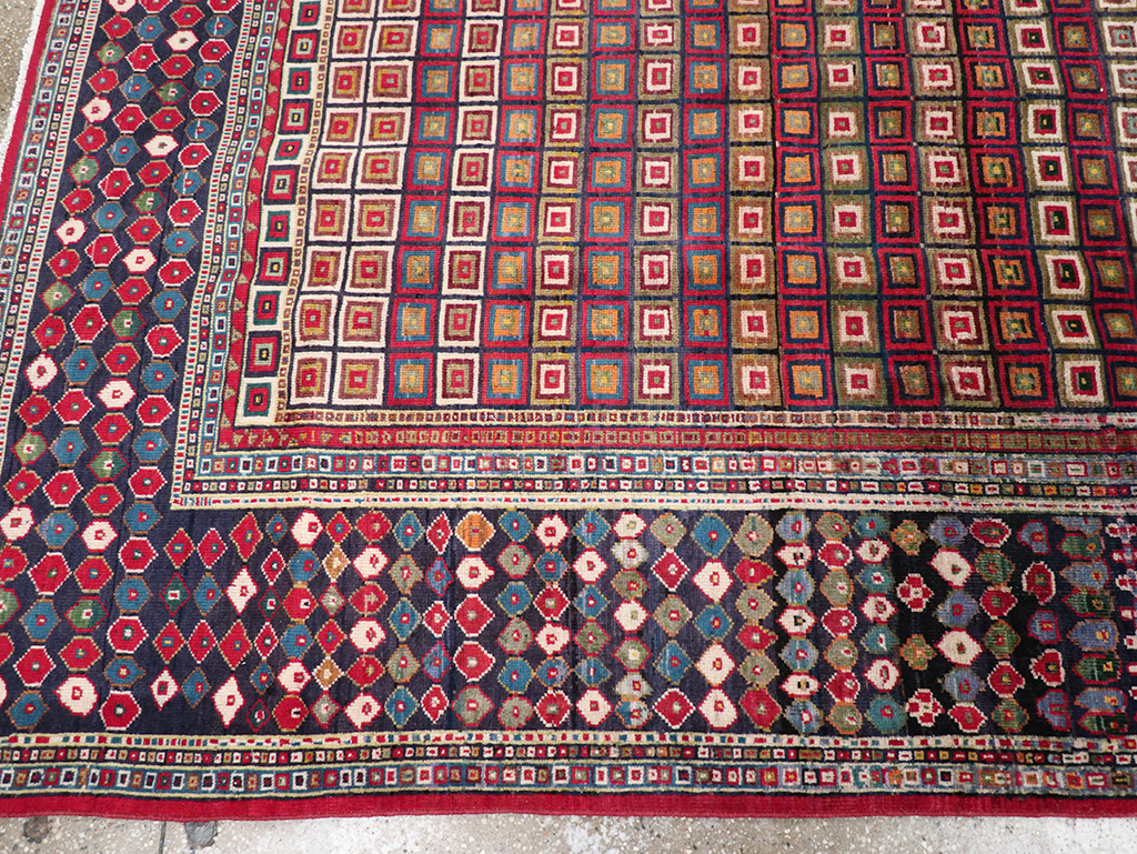 Vintage Persian Tabriz Room Size Carpet, No.31610 - Galerie Shabab