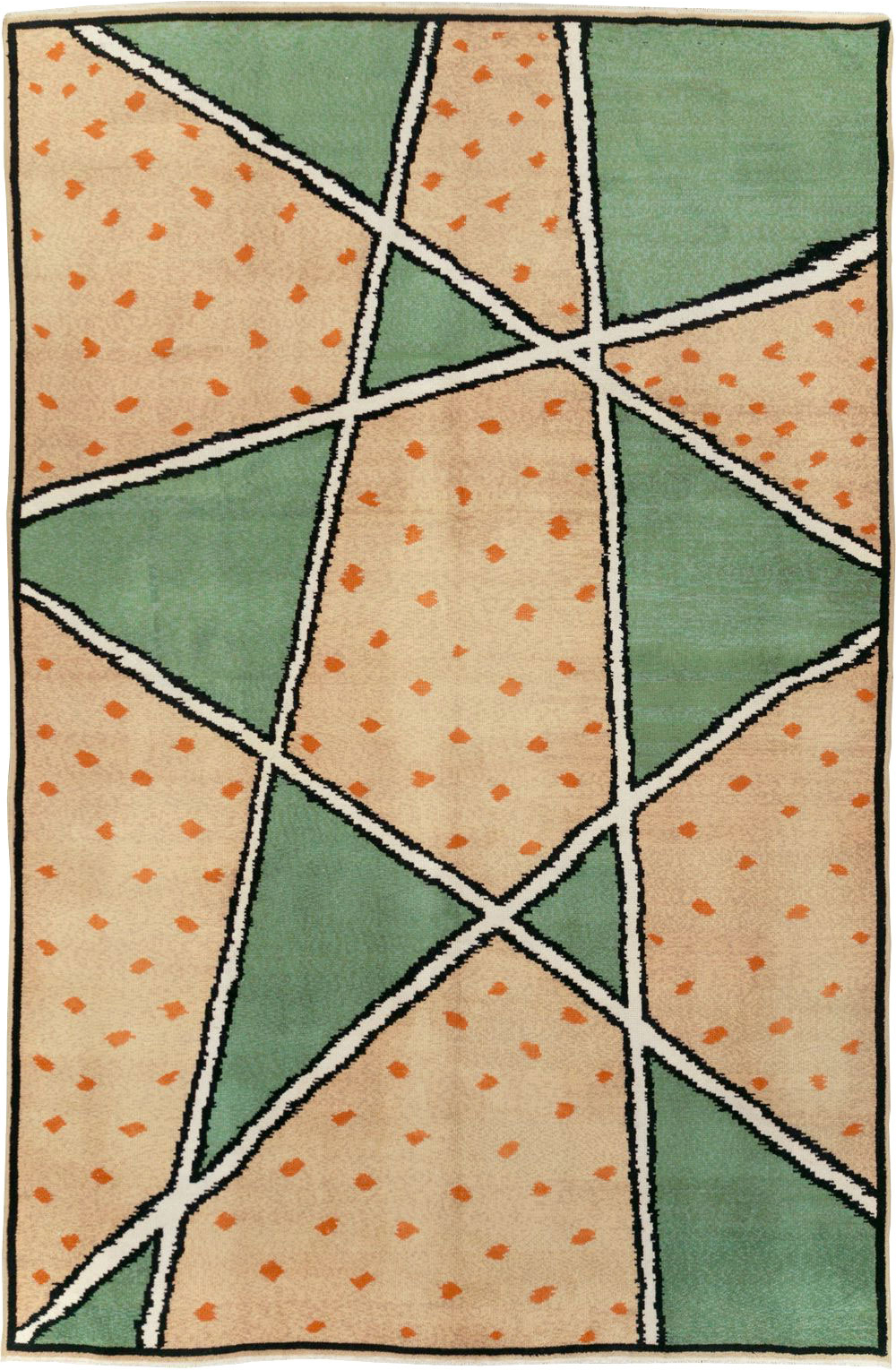 Vintage French Art Deco Room Size Carpet, No.31614 - Galerie Shabab