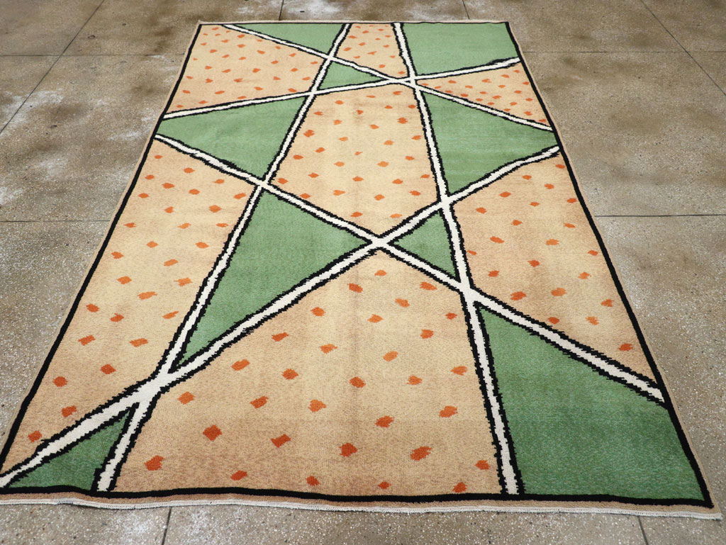 Vintage French Art Deco Room Size Carpet, No.31614 - Galerie Shabab