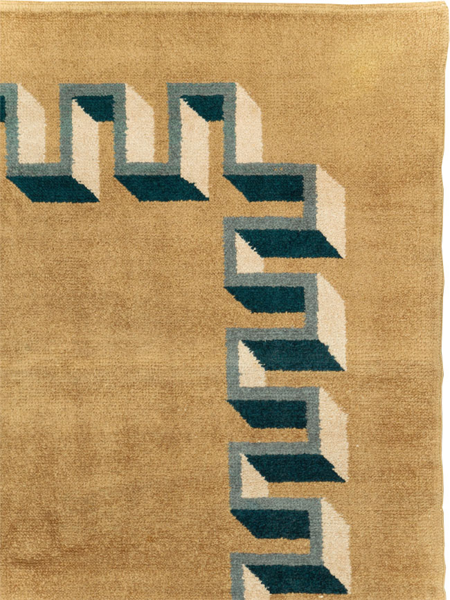 Vintage French Art Deco Carpet, No.31615 - Galerie Shabab