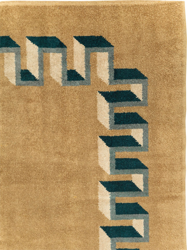 Vintage French Art Deco Carpet, No.31615 - Galerie Shabab