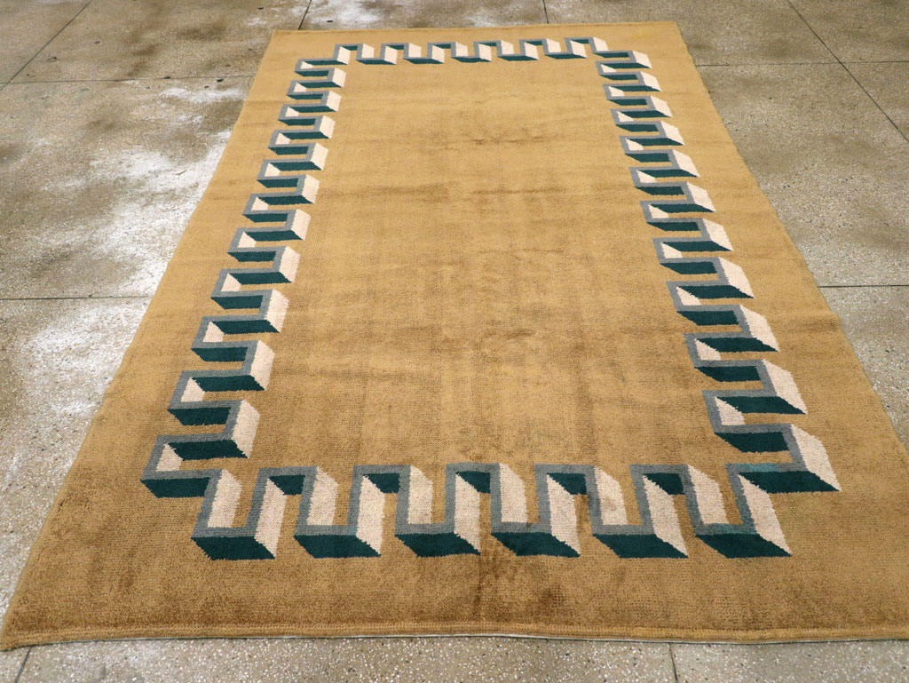 Vintage French Art Deco Carpet, No.31615 - Galerie Shabab