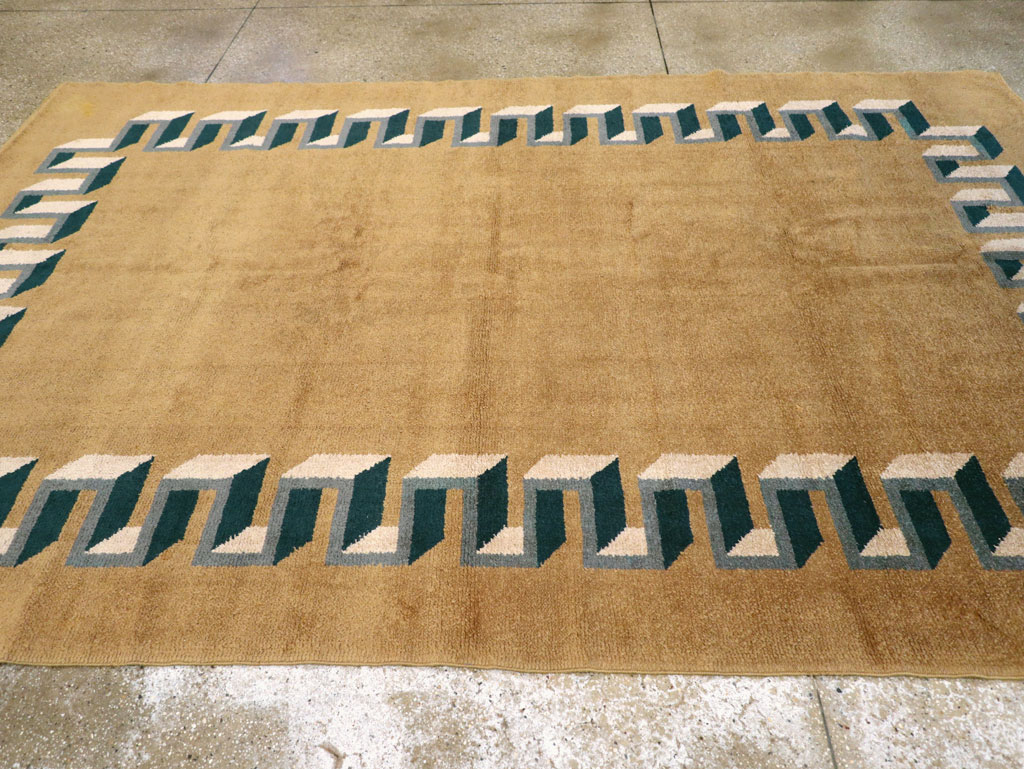 Vintage French Art Deco Carpet, No.31615 - Galerie Shabab