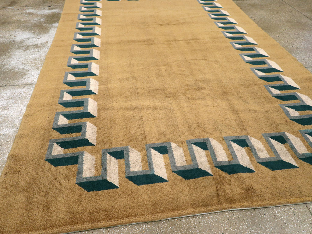 Vintage French Art Deco Carpet, No.31615 - Galerie Shabab