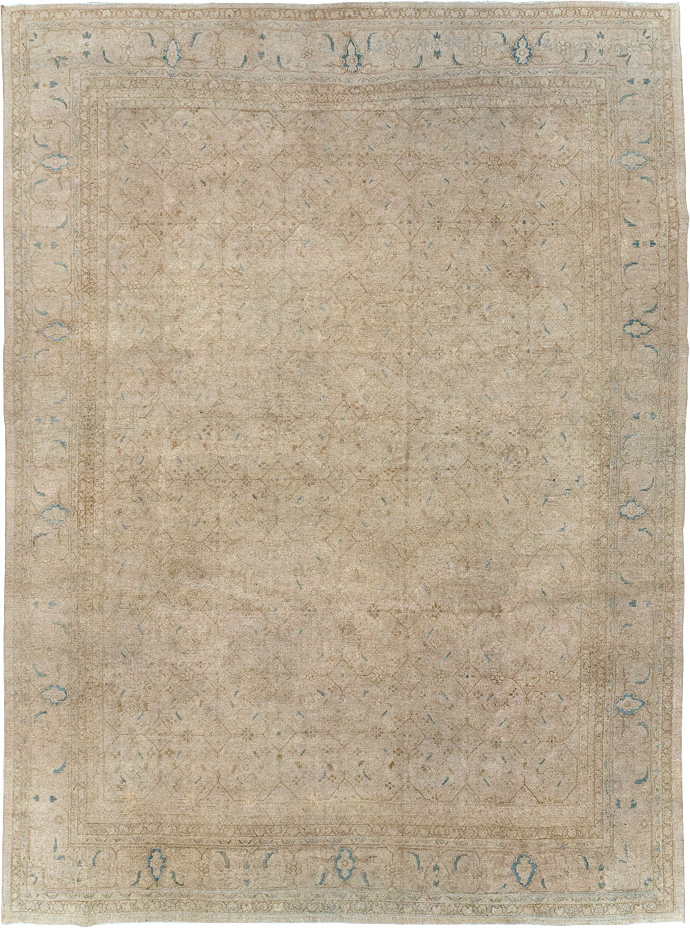 Vintage Persian Mahal Room Size Carpet, No.31619 - Galerie Shabab