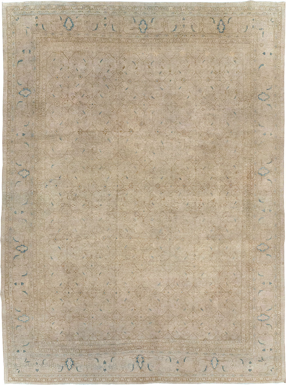 Vintage Persian Mahal Room Size Carpet, No.31619 - Galerie Shabab