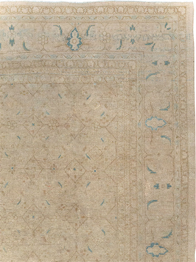 Vintage Persian Mahal Room Size Carpet, No.31619 - Galerie Shabab